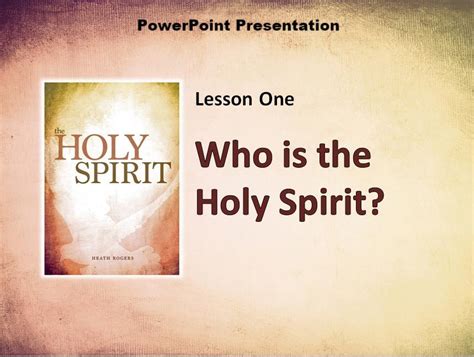 The Holy Spirit Downloadable Powerpoint Presentation — One Stone