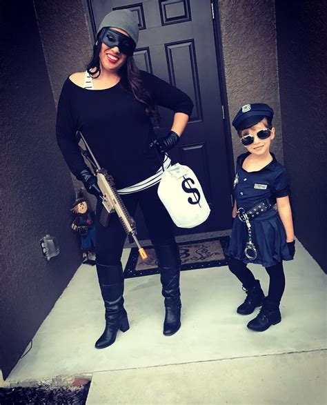 Mother Daughter Halloween Costume Cops And Robbers Daughter