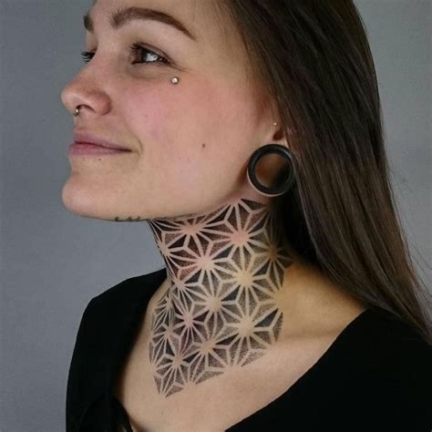 Creative Pattern Tattoos Patterntattoos In 2020 Girl Neck Tattoos