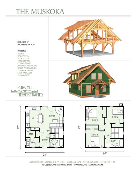 Purcell Timber Frames The Precrafted Home Company Cabin House Plans