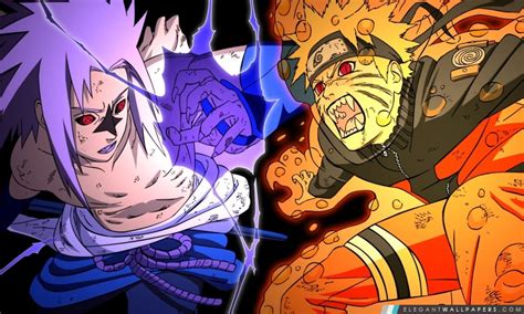 Naruto Vs Sasuke Combat Fond Décran Hd à Télécharger Elegant