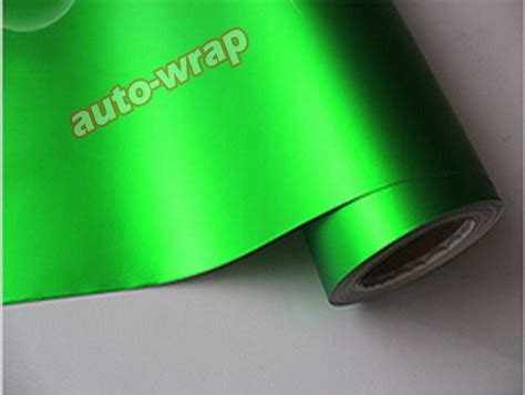 Full Roll 65ft X 5ft Car Metallic Satin Matte Chrome Green Vinyl Wrap