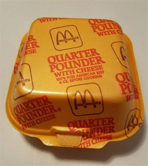 Quarter Pounder American Beef American Cheese Butter Dish Lunch Box Pure Products Retro