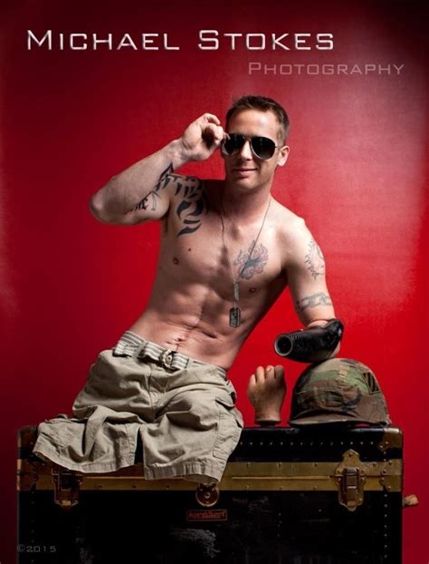 Wounded Veterans Strip For Michael Stokes New Book