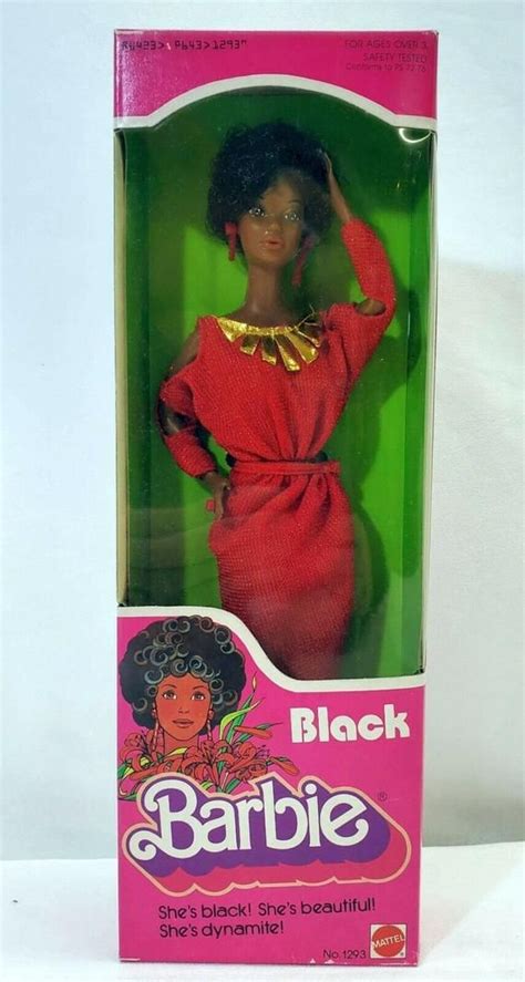 Vintage 1979 First Black Barbie Doll Disco Afro Red Dress Etsy Black Barbie Barbie Dolls