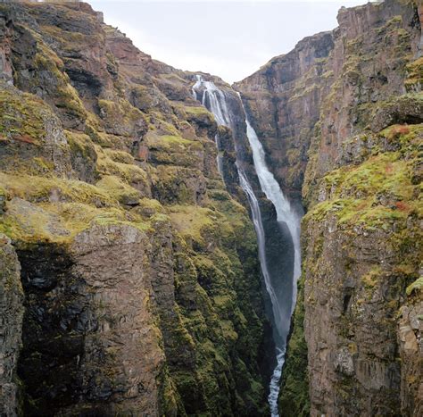 Glymur Waterfall Hvalfjarðarsveit Attraction Au