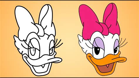 How To Draw Daisy Duck In Simple Steps Disney Character Youtube