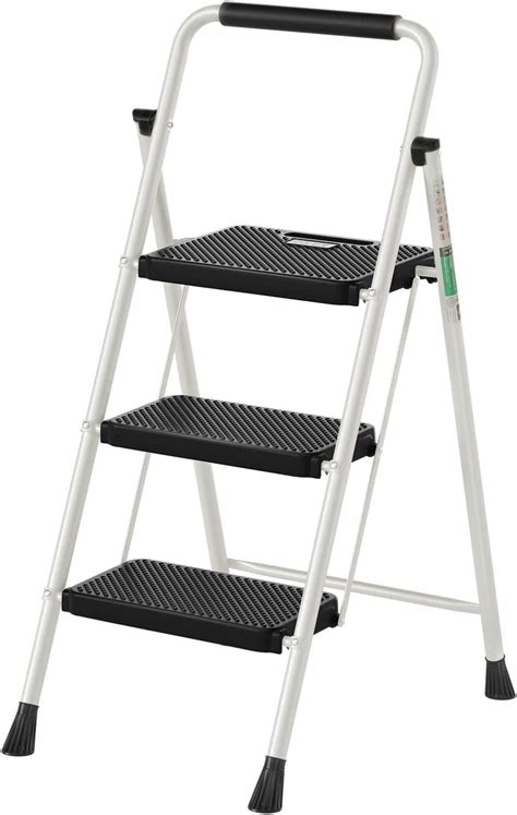 Buy 3 Step Ladder Rikade Folding Step Stool Step Stool With Wide Anti
