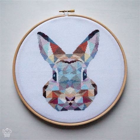 Browse by theme and level to find the design of your dreams! Geometric Bunny Cross Stitch Pattern PDF - Instant ...