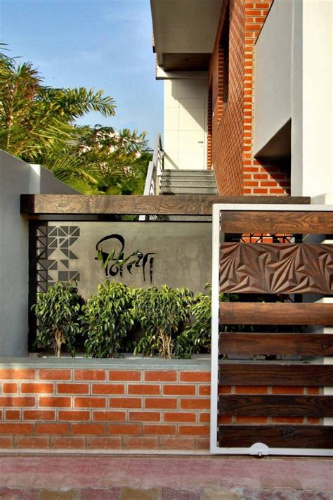 Nitya Bungalow At Associates Compound Wall Design Compound Wall
