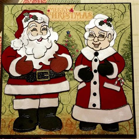 Used Both The Santa Claus And Mrs Claus Stamps From Stamplistic