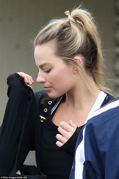 Margot Robbie Flashes Wedding Band As She Exits Ice Skating Practice