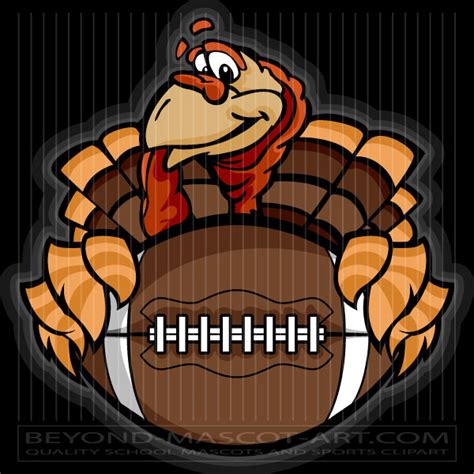 Thanksgiving Football Clip Art Cartoon Vector Football Image