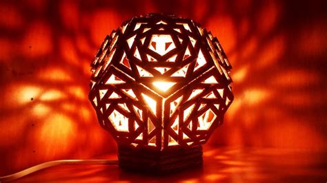 How To Make A Beautiful Geometric Cardboard Lamp Diy Home Tutorial