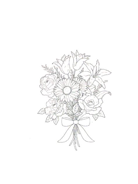 Free flower bouquet adult coloring page. Flower bouquet Coloring Pages - Coloringpages1001.com