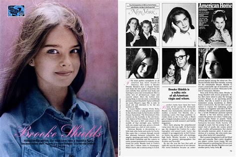 1978 Article Describing 13 Year Old Brooke Shields As A Sultry Mix Of All American Virgin And