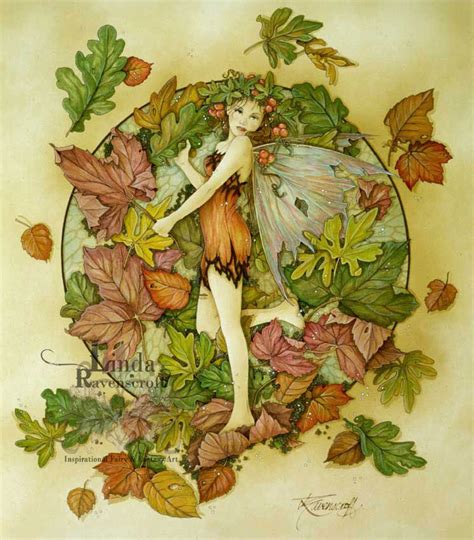 Large Print The Autumn Leaf Fairy The Mystic Garden Glastonbury