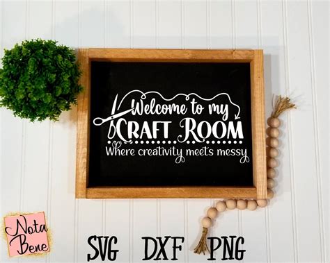 Welcome To My Craft Room Svg Cutting File Crafting Svg Funny Etsy