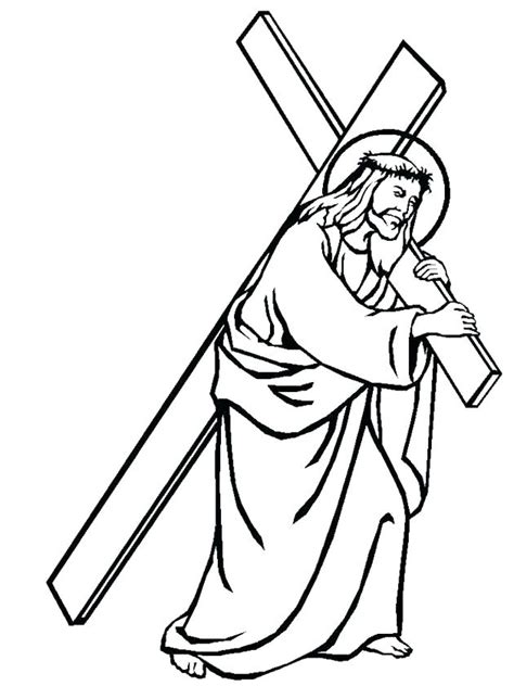 Jesus Died On The Cross Coloring Page At Getdrawings Free Download