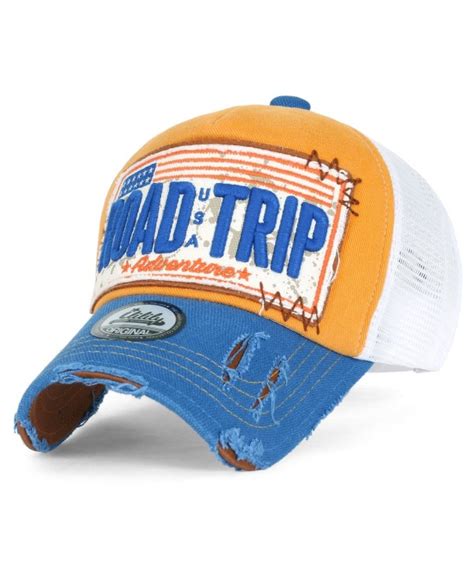 Men Accessories Hats And Caps Ililily Road Trip Vintage Distressed
