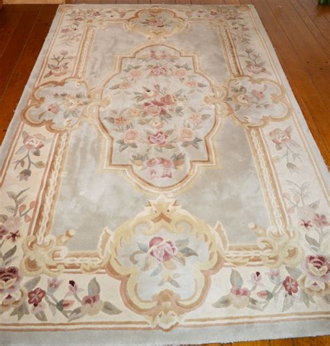 Julian Collection Hand Tufted And Carved Chinese Wool Rug Ebth