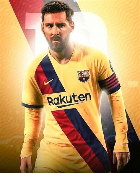 19 20 Barcelona Away Yellow Soccer Jerseys Shirt Lionel