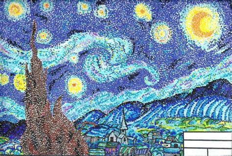 Pointillism Starry Night By Mysticspirits On Deviantart Stary Night