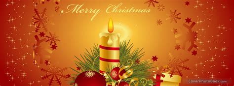 Merry Christmas Candle Facebook Cover Holidays