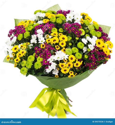 Bouquet Of Colorful Asters Stock Photo Image Of Color 39375536