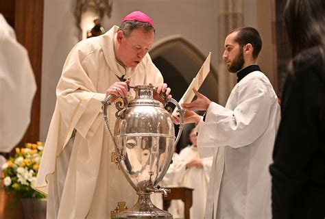 chrism mass unites the faithful as priests renew vows and oils are blessed diocese of paterson