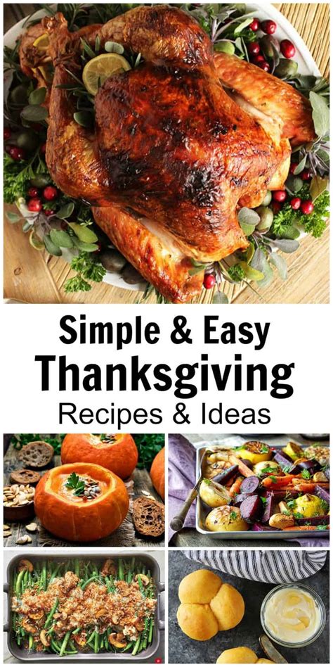 An Easy Thanksgiving Menu 31 Daily