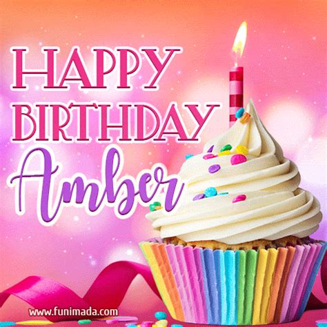 Happy Birthday Amber Gifs Download On Funimada Com