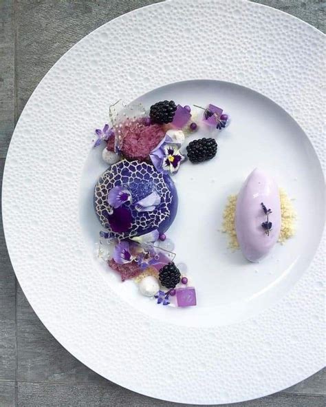 Melting lapsong suchong sorbet, blackcurrants, vanilla and single origin chocolate by @chefmartindiez refer to previous post for chocolate… Pin by Katelyn Shappell on baking final | Lavender dessert ...