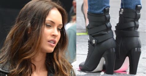 Megan Fox Films Teenage Mutant Ninja Turtles In Awful Fendi Diana Boots