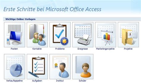 Access Database3accdb Datenbanken Vorlagen ~ 1 Eine Datenbank In Ms