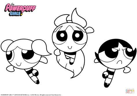 Powerpuff Girls Coloring Page Free Printable Coloring Pages