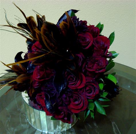 Custom made wedding flowers to match davids bridal colors. Bernardo's Flowers: Halloween Wedding Bouquet