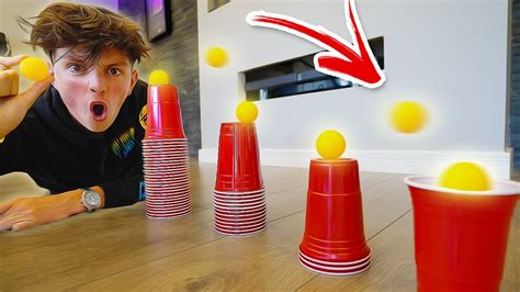 Insane Ping Pong Trick Shots Impossible Challenge Youtube
