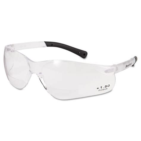 Mcr Safety Bearkat Magnifier Safety Glasses Clear Frame Clear Lens