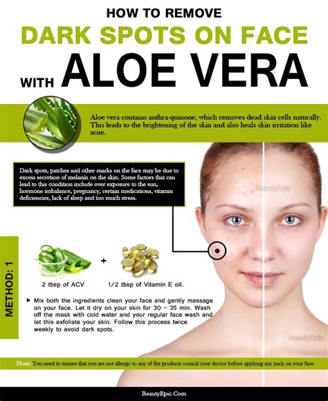 Aloe Vera For Dark Spots On Your Face Does It Work