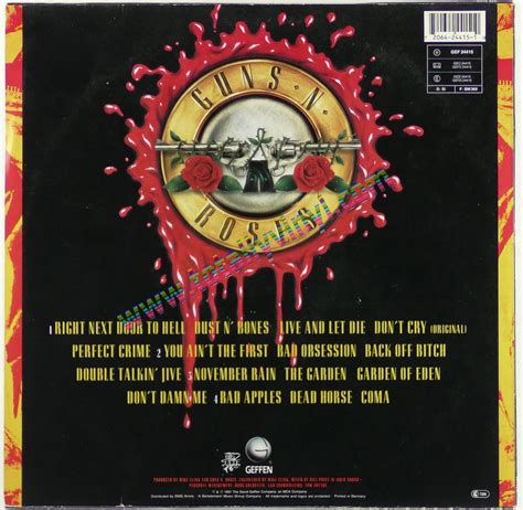 Totally Vinyl Records Guns N Roses Use Your Illusion I Lp Lpx2