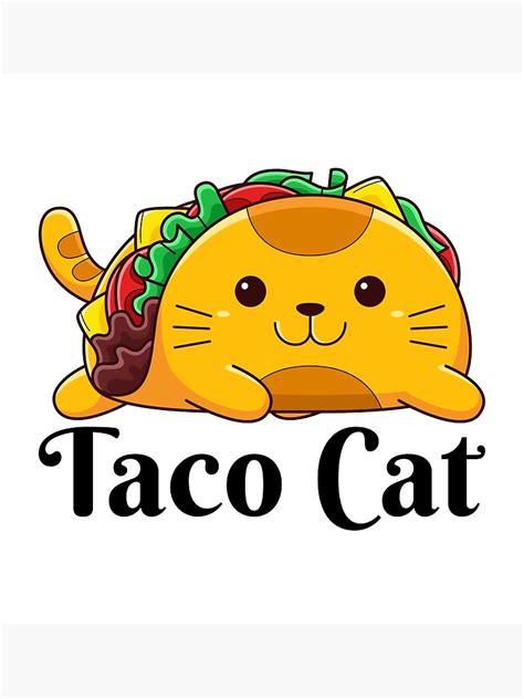 Cute Cat Taco Cat Funny Cat Poster For Sale By Arts Collection