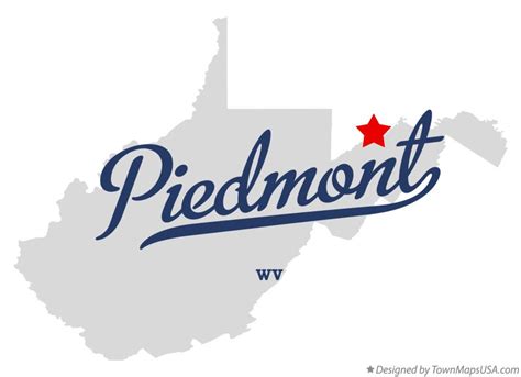 Map Of Piedmont Wv West Virginia
