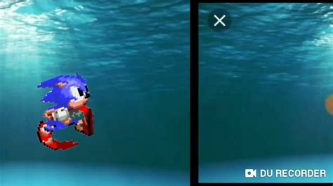 Sonic Drowning Underwater