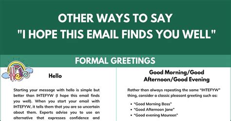 6 Better Alternatives To I Hope This Email Finds You Well • 7esl