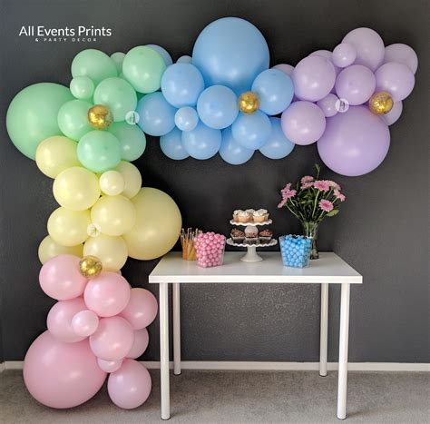 Pastel Rainbow Balloon Garland Diy Kit 5 Ft To 25 Ft Includes