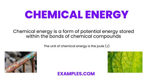 Chemical Energy 7 Examples Format How To Calculate Pdf