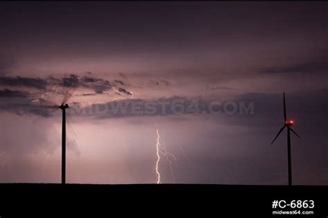 Lightning And Wind Turbines Photo Gallery By Dan Robinson
