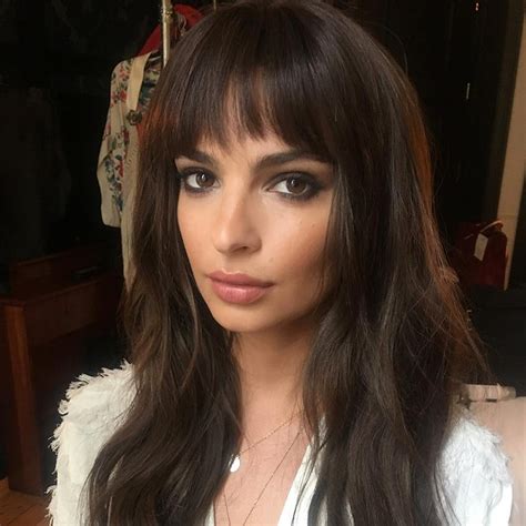 Emily Ratajkowskis New Bangs Just Changed Her Entire Look