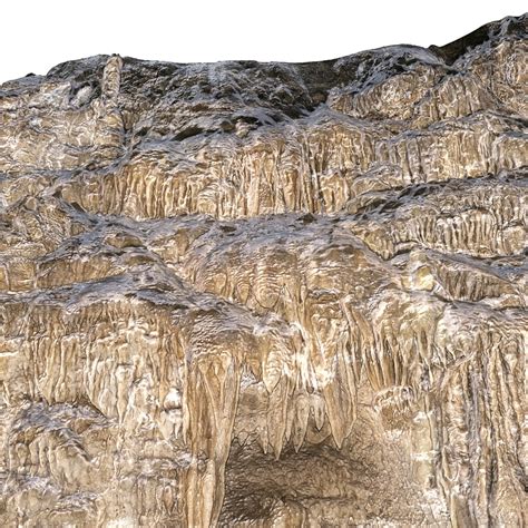 3d Model Cave Wall Scan 8k